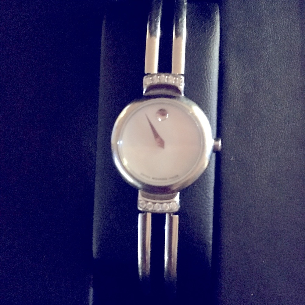 Movado bangle with diamonds